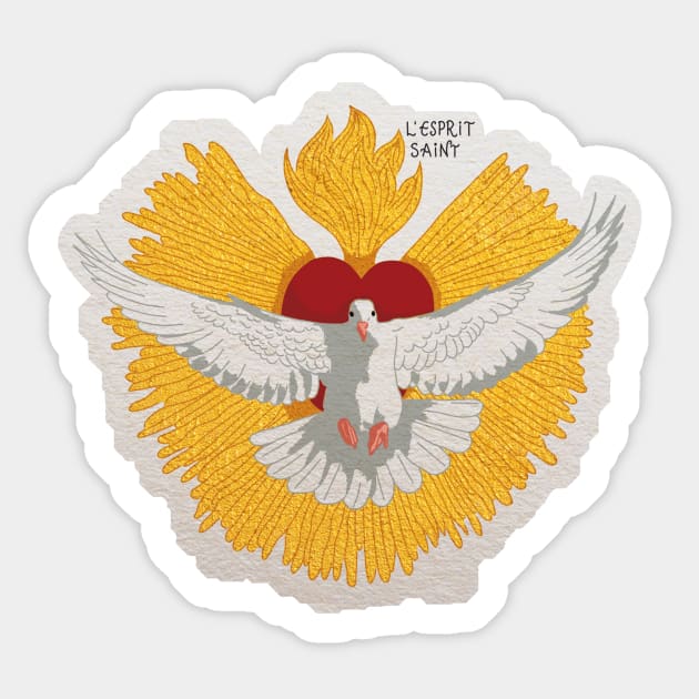 Esprit Saint Sticker by Ô Bonne Mère